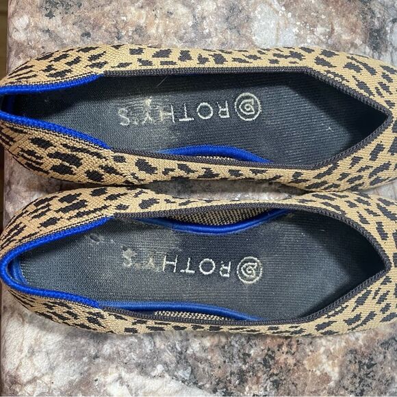 Rothy’s Cheetah Print Pointed Toe Flats - Picture 4 of 7